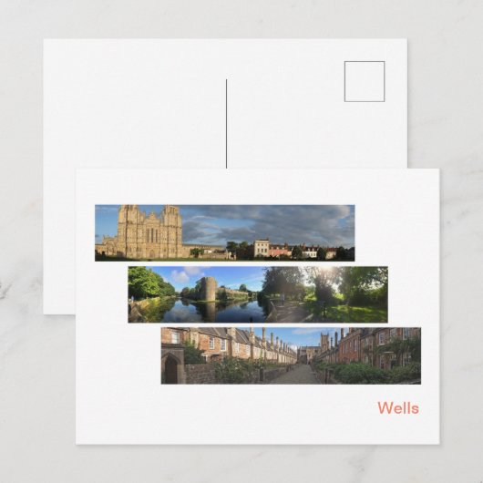 Wells Panoramas Postkarte (Vorne/Hinten)
