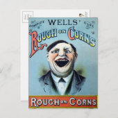 Wells Rough on Corns Advertising Postkarte (Vorne/Hinten)