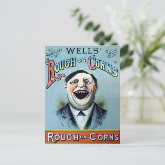 Wells Rough on Corns Advertising Postkarte (Stehend Vorderseite)