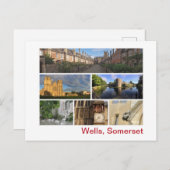 Wells, Somerset Postkarte (Vorne/Hinten)
