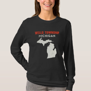 Wells township Michigan USA Bundesstaat Amerika Re T-Shirt