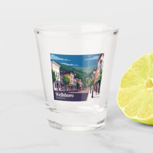 Wellsboro, Pennsylvania, USA Schnapsglas