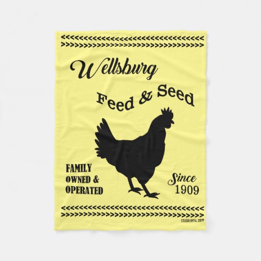 WELLSBURG FÜTTERTE UND SAATGUT FLEECEDECKE (Vorderseite)