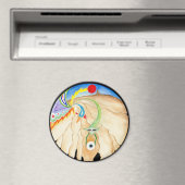 "Wellspring" Mandala Magnet (In Situ (Geschirrspüler))
