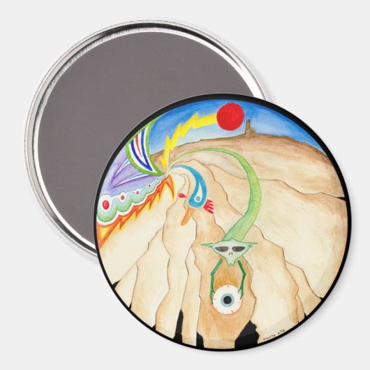 "Wellspring" Mandala Magnet (Vorderseite/Rückseite)