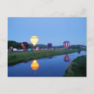 Wellsville Balloon Kundgebung 3 Postcard Postkarte