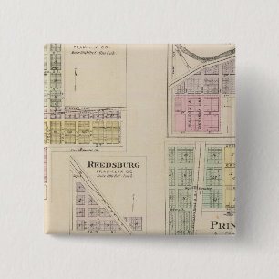 Wellsville, Emmerson, Reedsburg, Princeton, Kansas Button