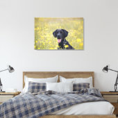 Welpe, 16 Monate 2 Leinwanddruck (Insitu (Schlafzimmer))