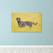 Welpe, 16 Monate Leinwanddruck (Insitu (Holzboden))