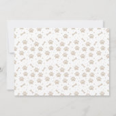 Welpe 1. Geburtstag Party Einladung (Rückseite)