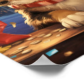 Welpe am Silvester Poster (Ecke)