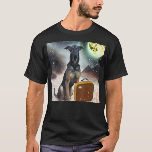 Welpe Artwork Großer Dane Hund T-Shirt (Vorderseite)