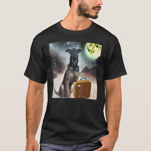 Welpe Artwork Großer Dane Hund T-Shirt (Vorderseite)