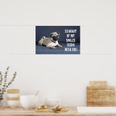 Welpe auf Lounge Couch Poster (Küche)