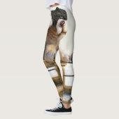 Welpe auf Schlitten Leggings (Links)