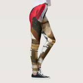 Welpe auf Schlitten Leggings (Rechts)