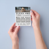 Welpe auf Teppich, Teppichreiniger, Reinigungsserv Flyer (Gruppe)