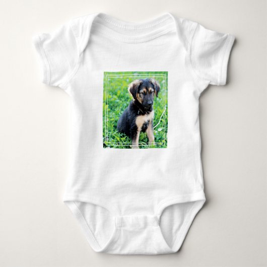 Welpe Baby Strampler (Vorderseite)