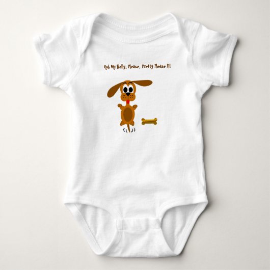 Welpe Baby Strampler (Vorderseite)