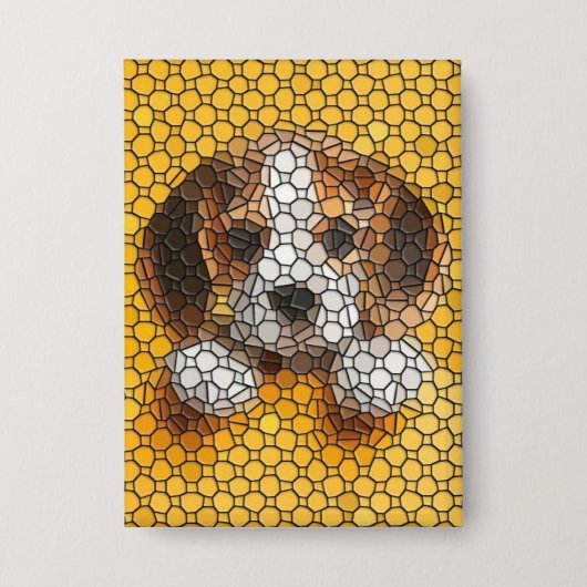 Welpe, Beagle, Haustier Button (Vorderseite)