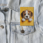 Welpe, Beagle, Haustier Button (Insitu)