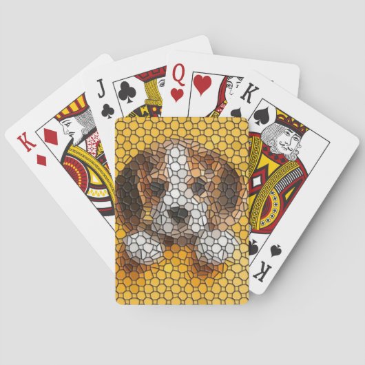 Welpe, Beagle, Tier Spielkarten (Rückseite)