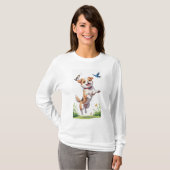 Welpe & Bird T-Shirt (Vorne ganz)