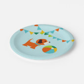 Welpe Birthday Paper Plate v1.0 Pappteller (Schrägansicht)