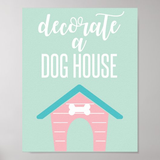 Welpe Birthday Party Unterschreiben Dekorieren ein Poster (Vorne)