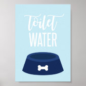 Welpe Birthday Party Unterschreiben Toilette Wasse Poster (Vorne)