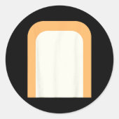 Welpe Blue Heeler Tan Dog Family Kinderkostüm Diät Runder Aufkleber (Vorderseite)