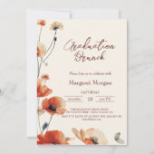 Welpe Blume Blumenbrunch mit Brille Einladung (Vorderseite)