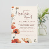 Welpe Blume Blumenbrunch mit Brille Einladung (Stehend Vorderseite)