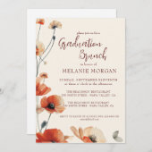 Welpe Blume Blumenbrunch mit Brille Einladung (Vorne/Hinten)