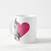 Welpe Bostons Terrier Kaffeetasse (Vorderseite Links)
