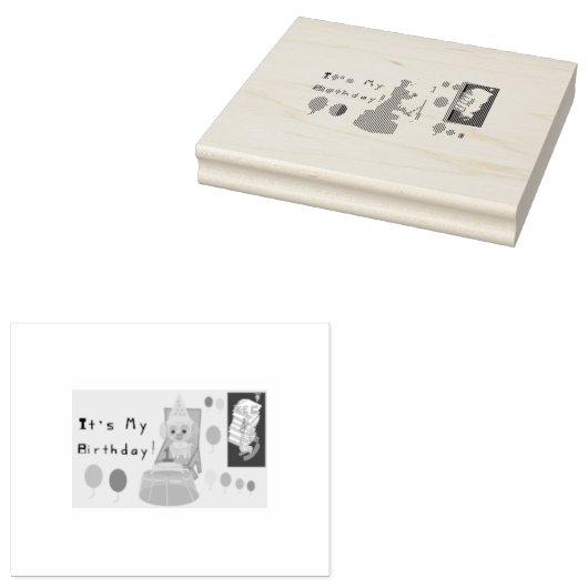 Welpe Briefmarke Gummistempel (Stempel)