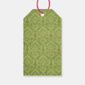 Welpe Christmas Black Dog Geschenkanhänger (Rückseite)