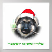Welpe Christmas Poster (Vorne)