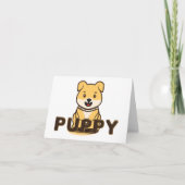 Welpe Dankeskarte (Vorderseite)
