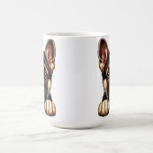 Welpe der Deutschen Hirte mit ausdrucksvollen Auge Kaffeetasse (Mittel)