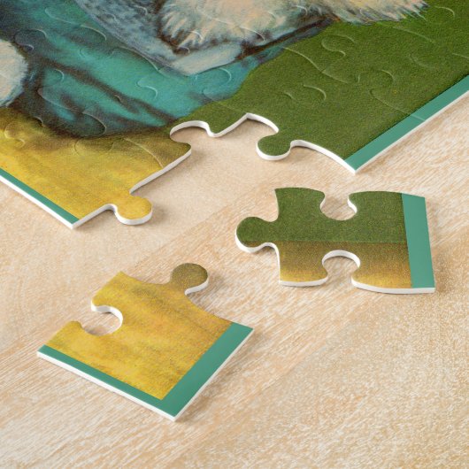 Welpe, der die Zeitung liest Puzzle (Seite)