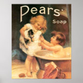 Welpe, die badet poster (Vorne)