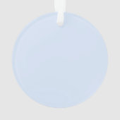 Welpe, die im Schnee läuft Ornament (Rückseite)