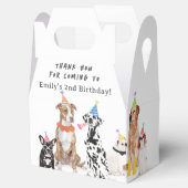 Welpe Dog Birthday Danke Geschenkschachtel (Geöffnet)