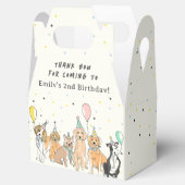 Welpe Dog Birthday Danke Geschenkschachtel (Geöffnet)