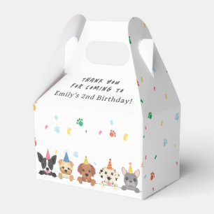 Welpe Dog Birthday Danke Geschenkschachtel