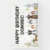 Welpe Dog Boy Birthday Party Banner