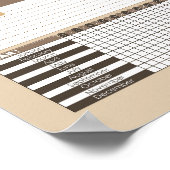 Welpe Dog Design Habit Tracker Poster (Ecke)