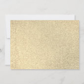 Welpe Dog Gold Glitzer Geburtstag Pawty Foto Einladung (Rückseite)