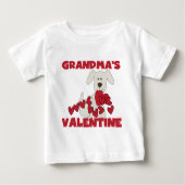 Welpe Dog Grandma's Valentine Baby T-shirt (Vorderseite)